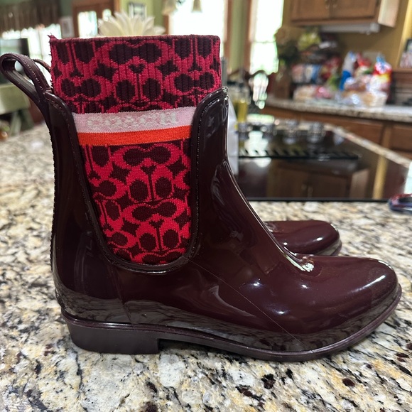 COACH Chelsea Rain Boots - Picture 2 of 8
